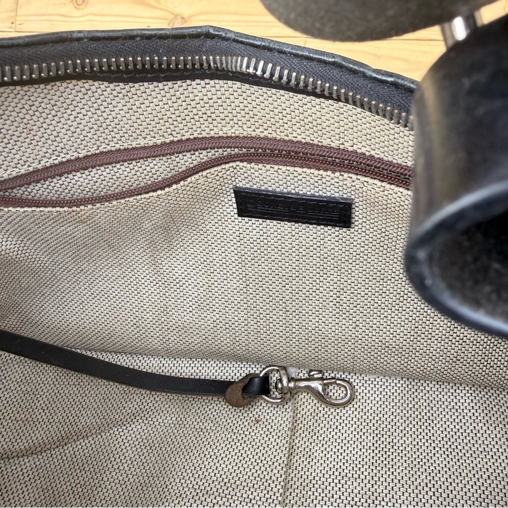 Dooney & Bourke Vintage Harrison Midnight Blue Croc-Embossed Hobo Bag - Picture 7 of 8